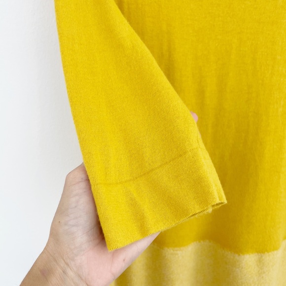 Anthropologie Angel of The North Golden Yellow Cashmere Blend Sweater Size M - Picture 7 of 16